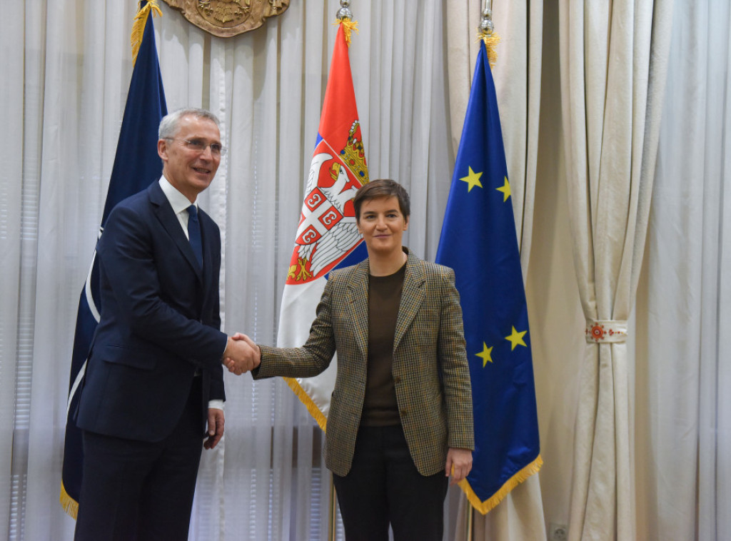 Brnabić sa Stoltenbergom razgovarala o saradnji, projektima i bezbednosti Srba na KiM