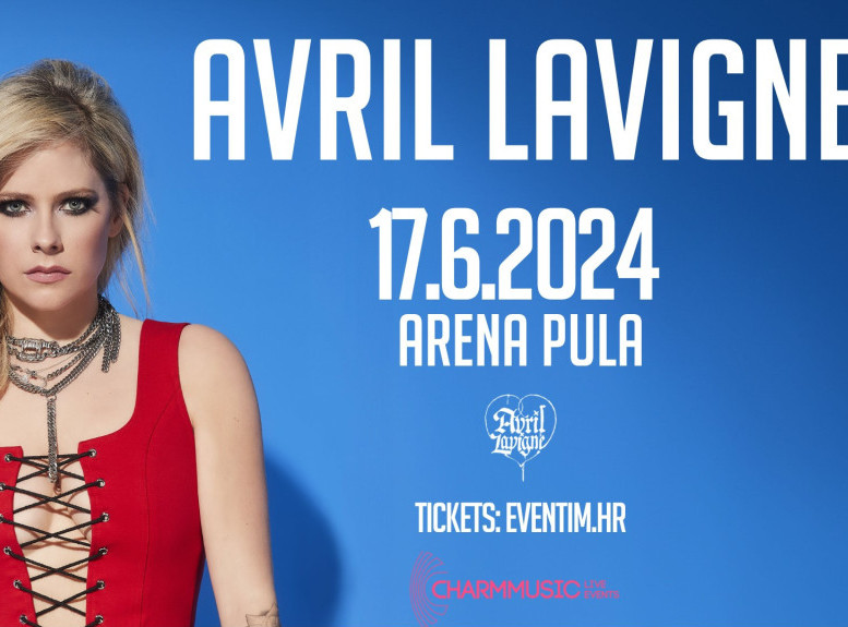Svetska pop zvezda Avril Lavinj prvi put će nastupiti u regionu 17. juna u Areni u Puli