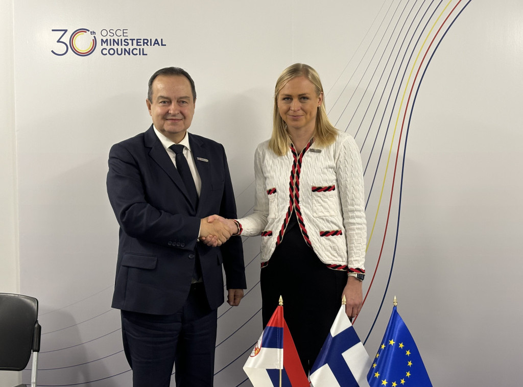 Dačić se u Skoplju sastao sa šeficom finske diplomatije Elinom Valtonen