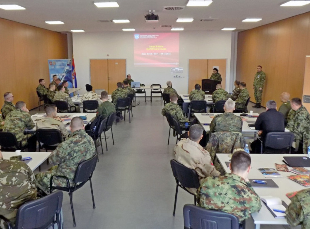 U Vojnoj bazi "Jug“ kod Bujanovca realizovan Međunarodni kurs za štabne oficire UN