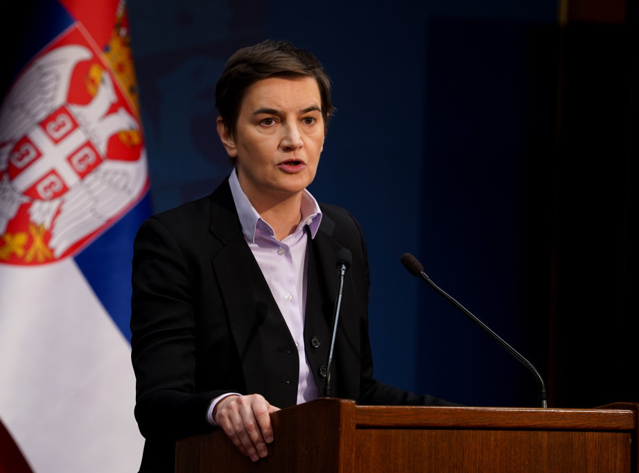 Brnabić: Opozicija, CRTA i druge NVO pokušavaju da destabilizuju zemlju