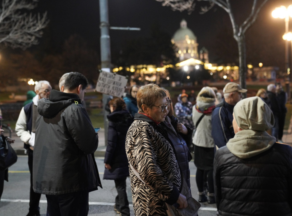 Održan dvanaesti protest SPN, završen kod studenata koji kampuju u Kneza Miloša
