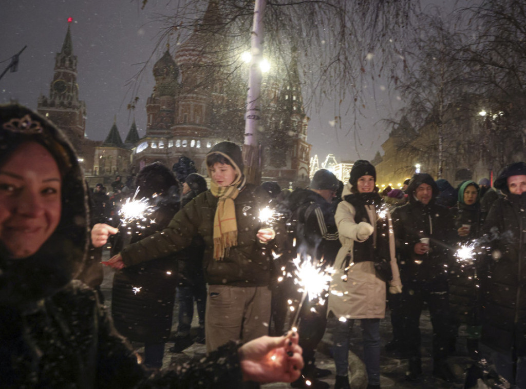 Skoro 500 hiljada Moskovljana dočekalo Novu godinu na ulicama prestonice