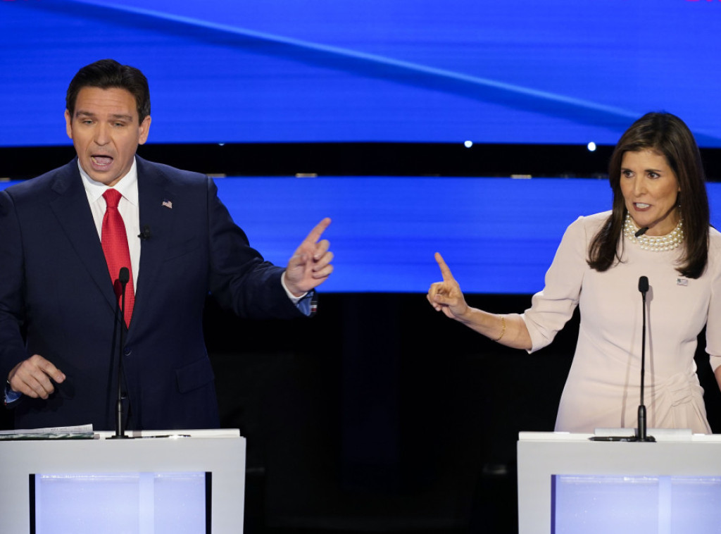 Republikanski kandidati Desantis i Hejli sukobili se u debati u Ajovi