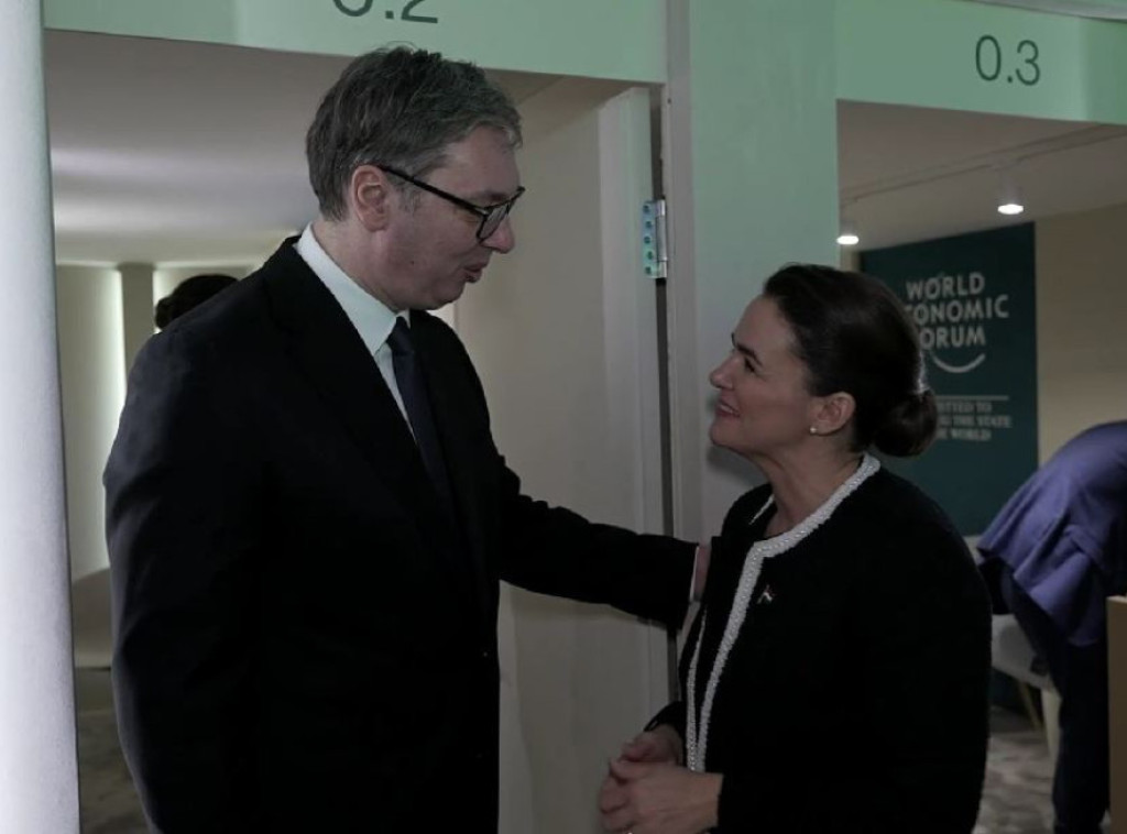 Vucic meets with Hungary's Novak in Davos