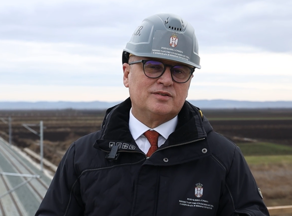 Vesić: Završeno 74 odsto radova na izgradnji brze pruge od Novog Sada do Subotice