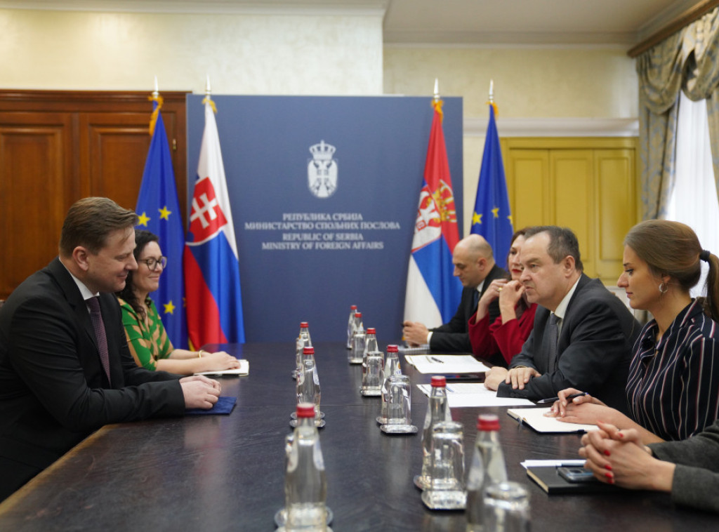 Dacic receives new Slovak ambassador