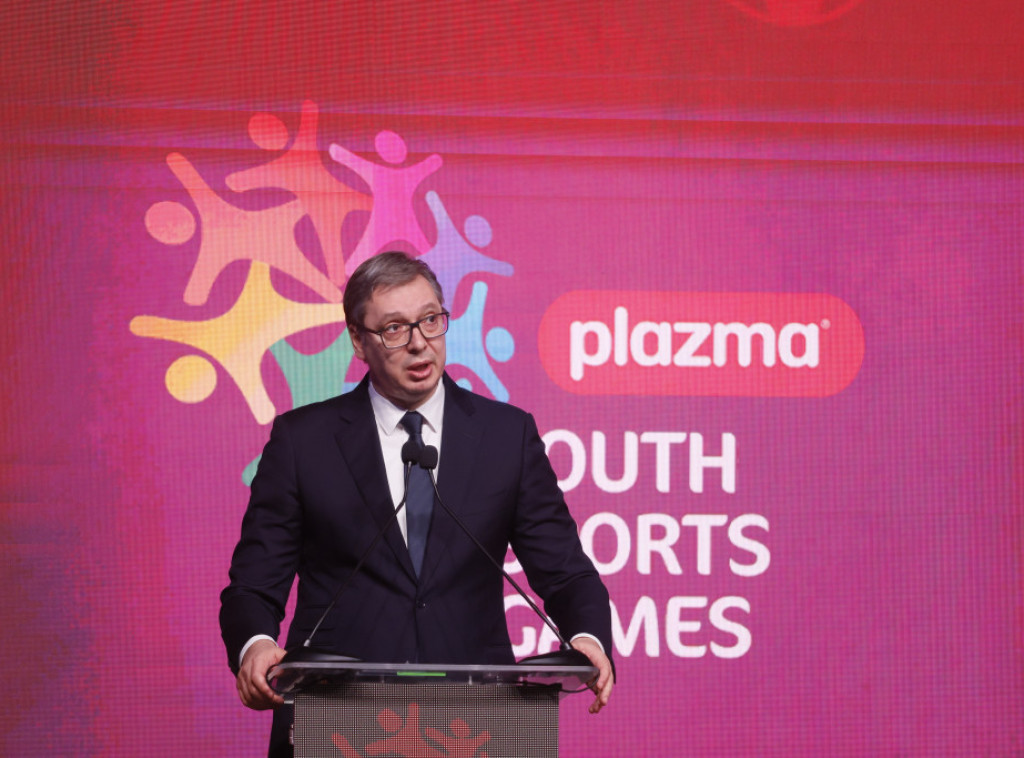 Never give up and fight until the end, Vucic tells Youth Sports Games participants