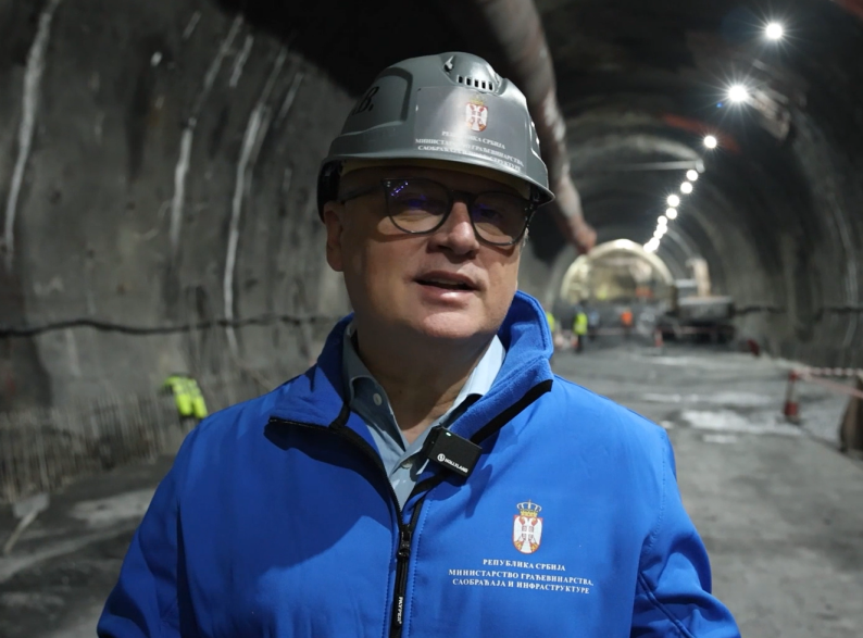 Goran Vesić: Izgradnja tunela Munjino brdo teče po planu, deonica će biti gotova u oktobru