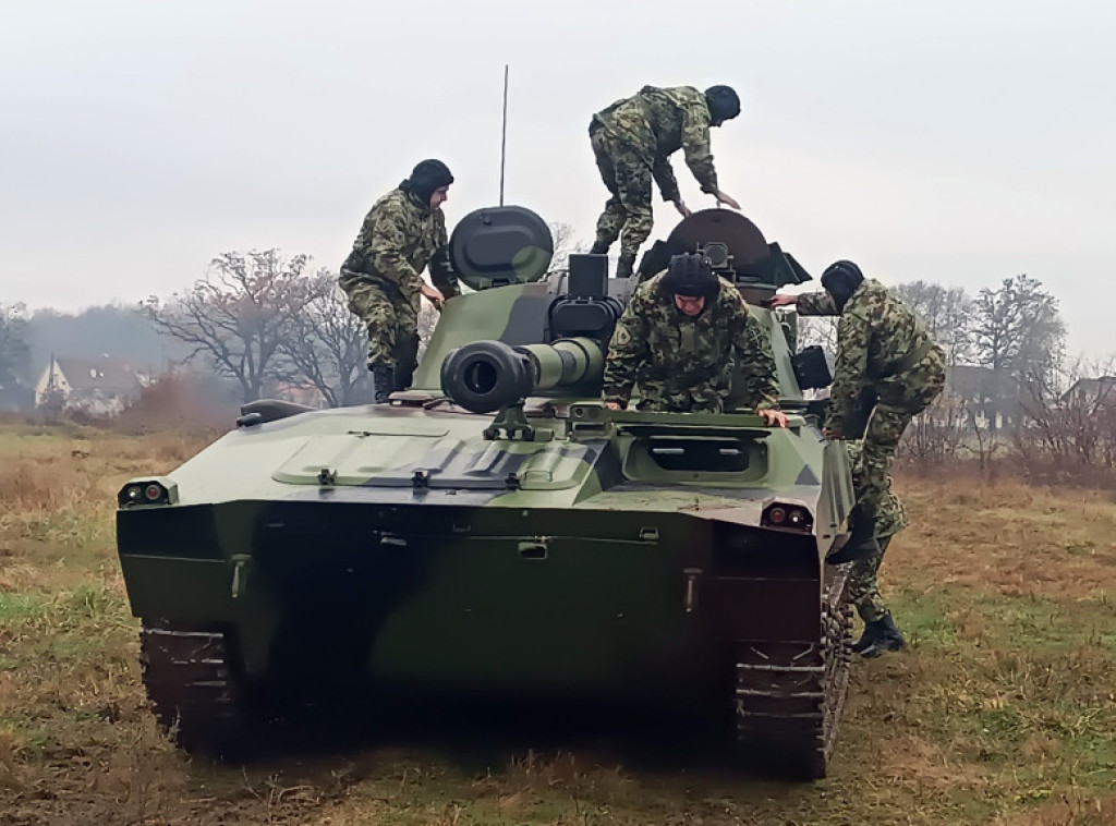 Vojska Srbije realizuje obuku na samohodnim artiljerijskim sistemima