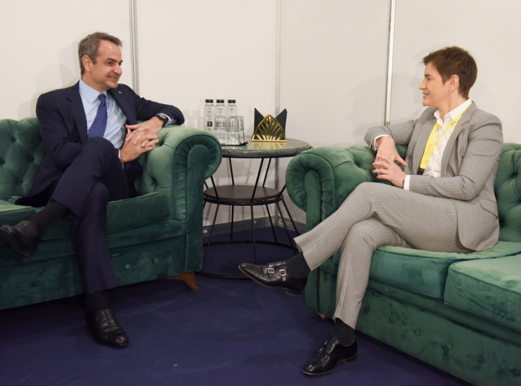 Brnabic meets with Mitsotakis