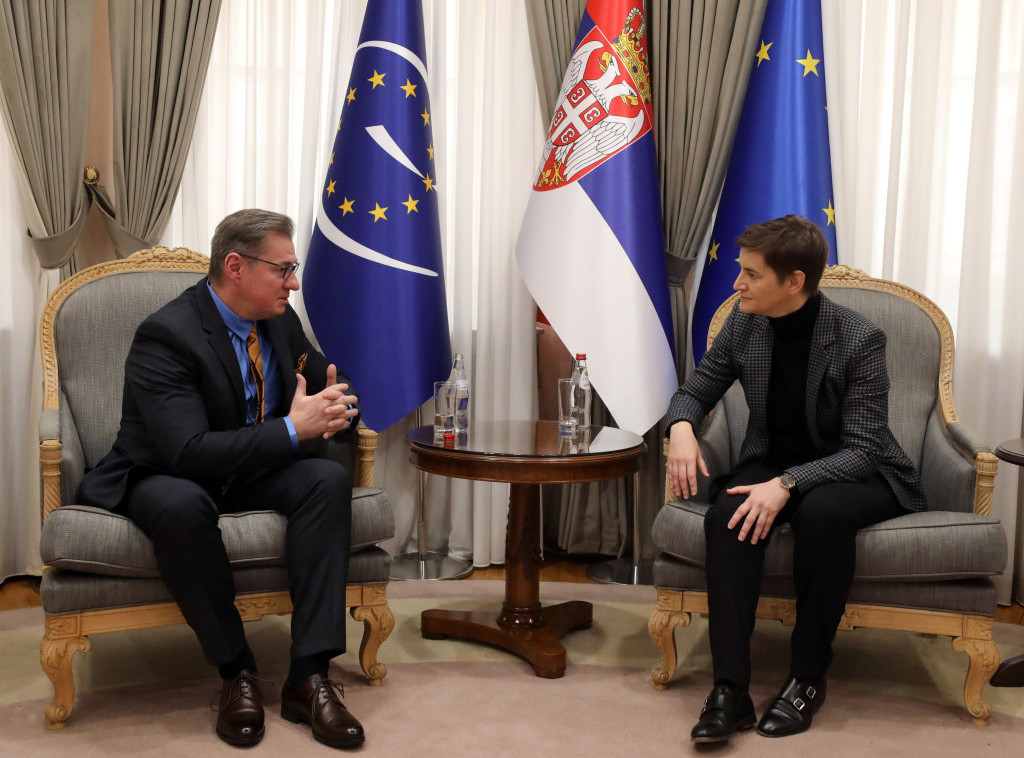 Brnabic receives new head of CoE office in Serbia