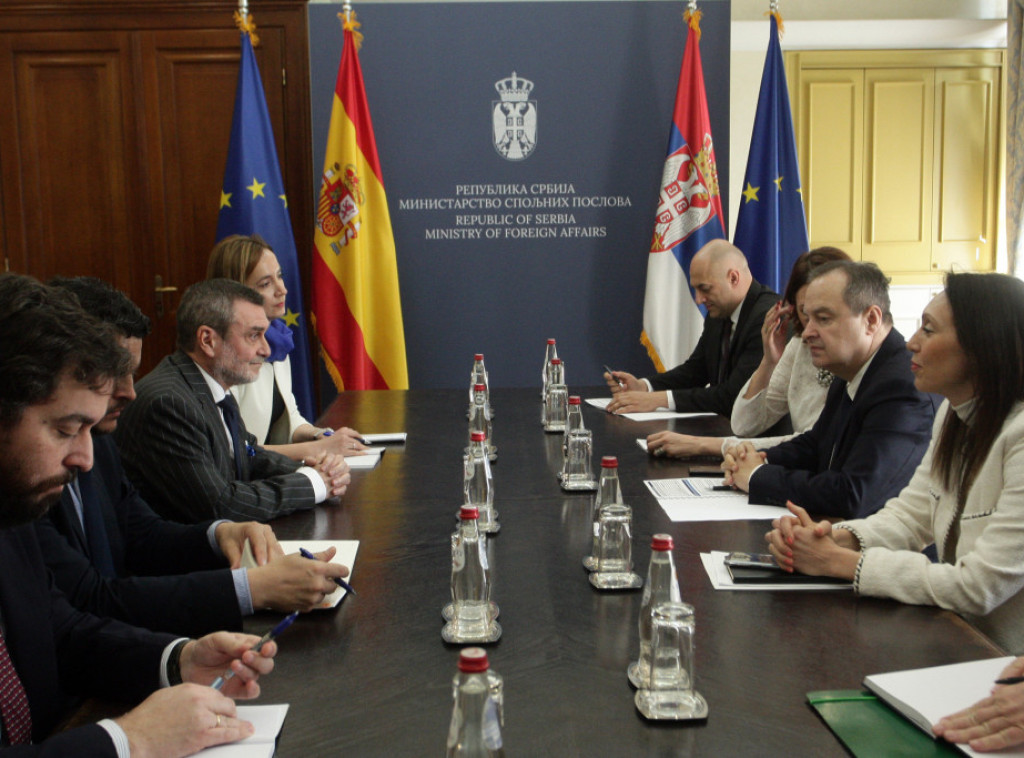 Dacic receives Spanish ambassador