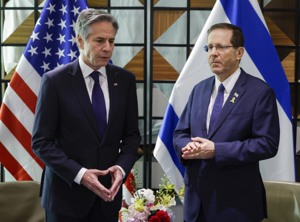 Blinken se sastao s predsednikom Izraela: Vreme je za prekid vatre i oslobađanje talaca