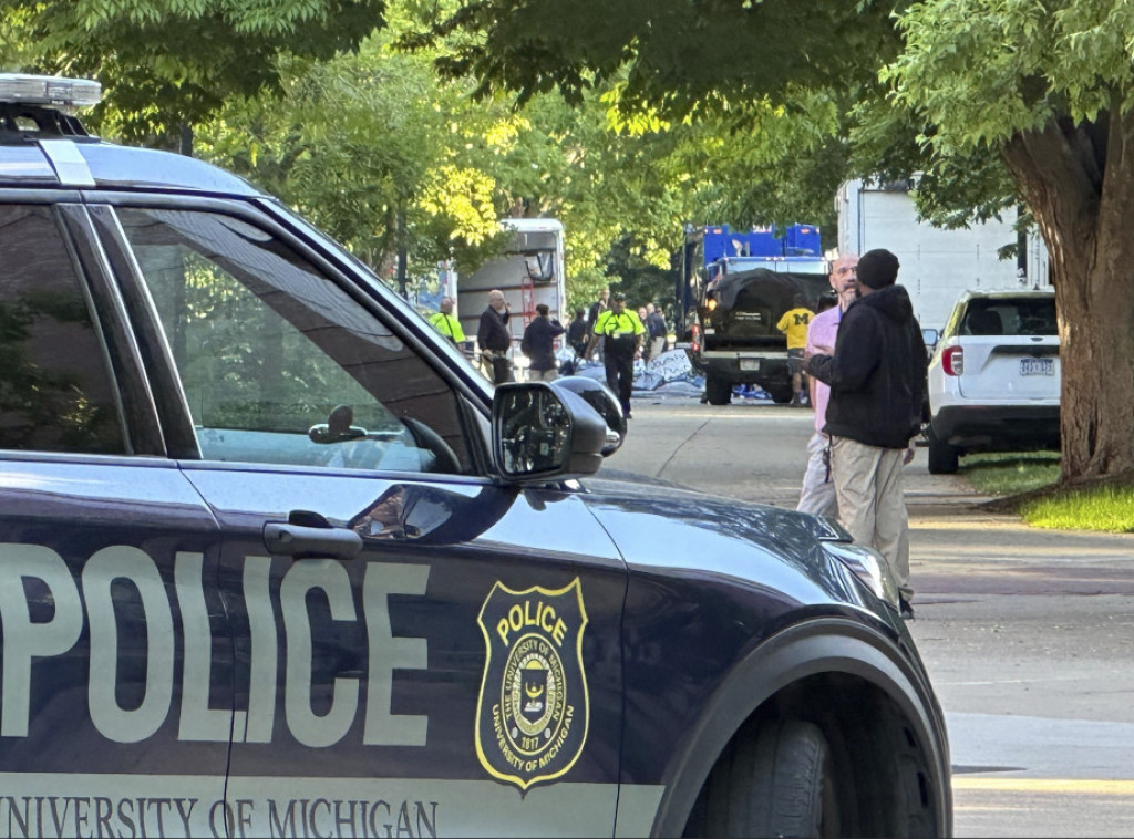 SAD: Policija rasturila kamp propalestinskih demonstranata na Univerzitetu Mičigen