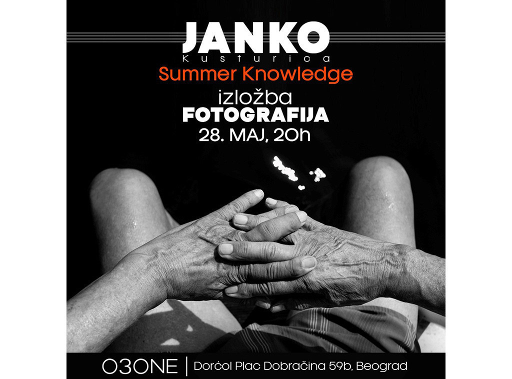 Izložba fotografija Janka Kusturice "Summer Knowledge" od večeras u Dorćol Placu.