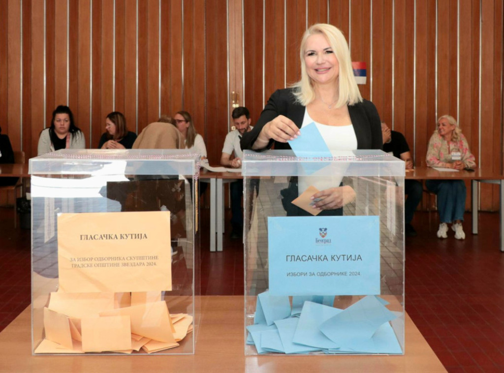 Darija Kisić glasala na Zvezdari