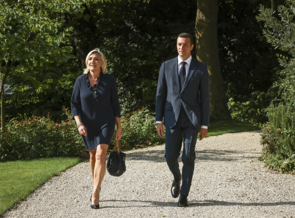 Marin Le Pen i Žordan Bardela upoznali američkog ambasadora sa socijalnim programom RN