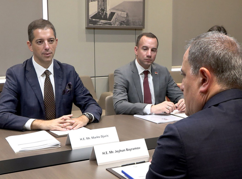 Djuric meets with Azerbaijani FM in Baku