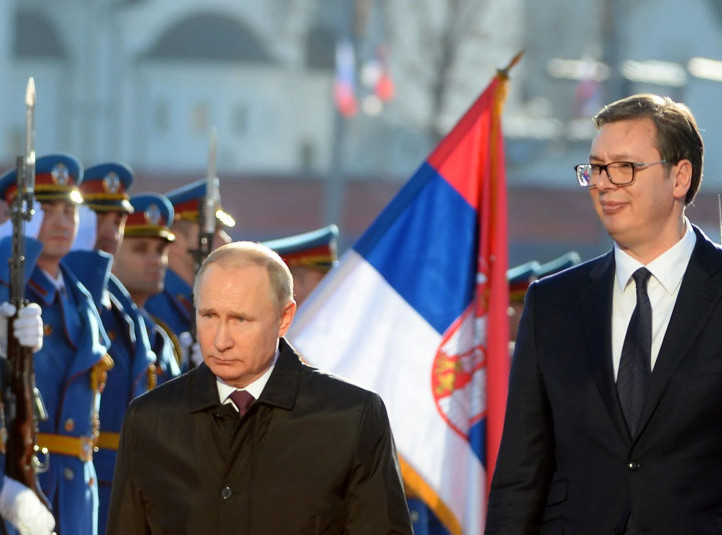 Vucic sends birthday message to Putin