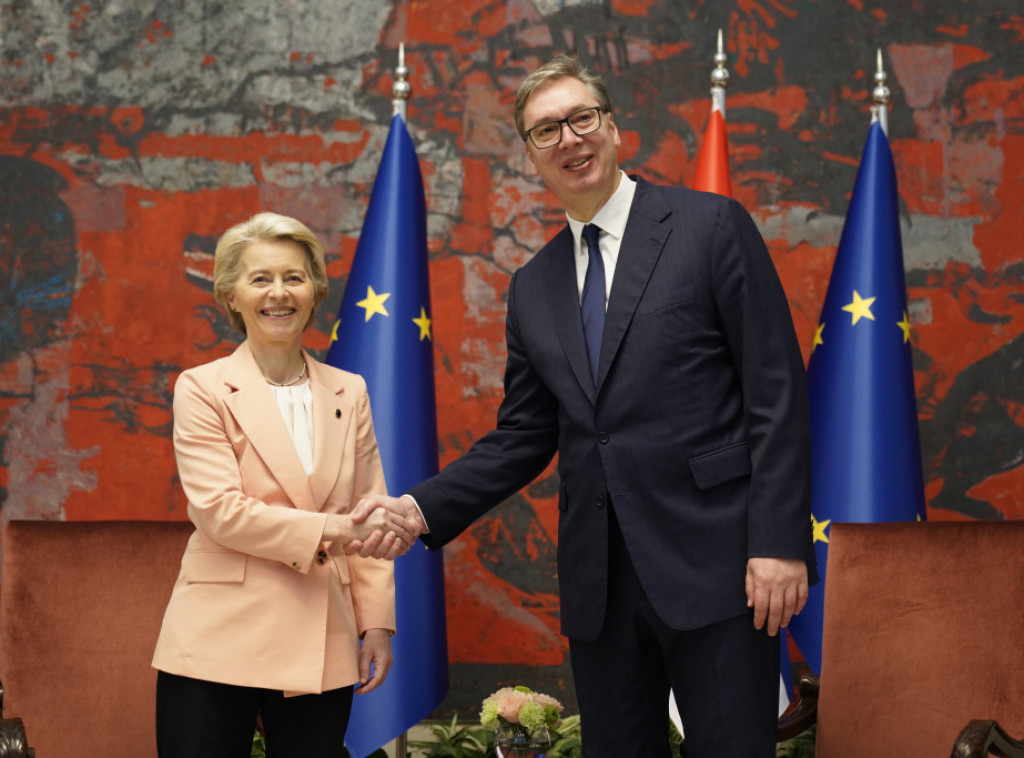 Portparolka EU potvrdila sastanak Fon der Lajen i Vučića
