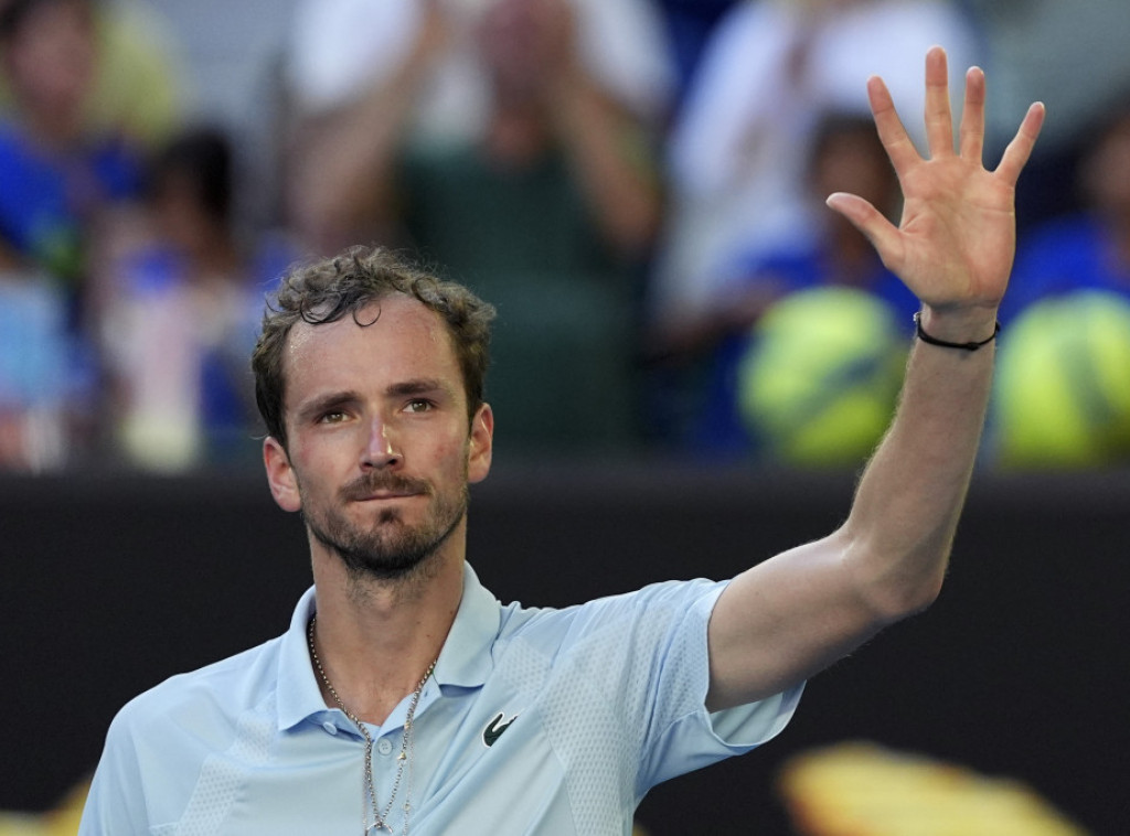 Ruski teniser Danil Medvedev u četvrtfinalu Mastersa u Indijan Velsu