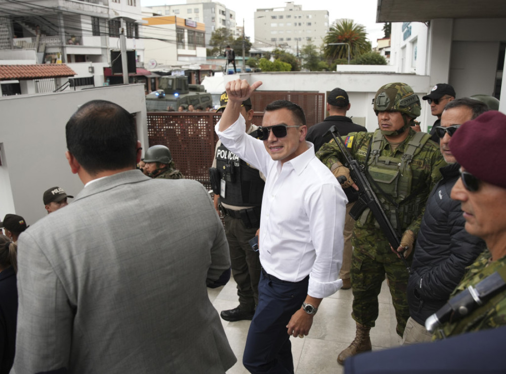 Danijel Noboa proglasio pobedu na predsedničkim izborima u Ekvadoru