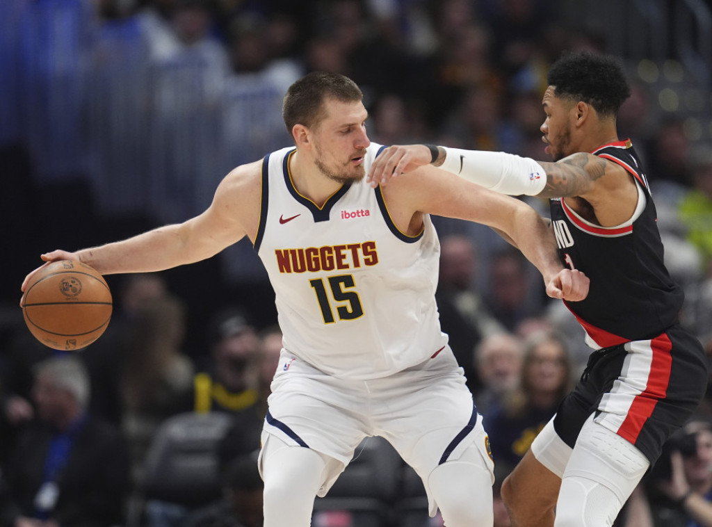 NBA: Jokić postigao 40 poena u pobedi Denvera protiv Portlanda