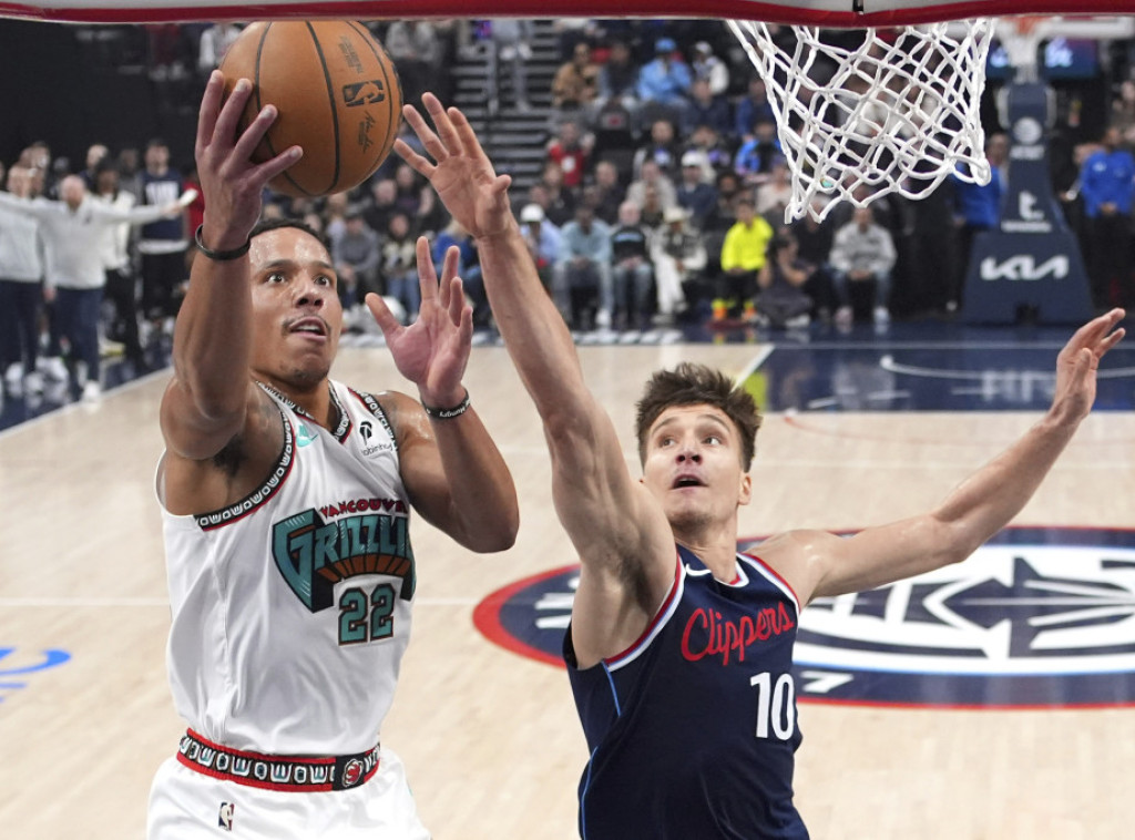 Srpski košarkaš Bogdan Bogdanović debitovao za LA Kliperse u pobedi protiv Memfisa