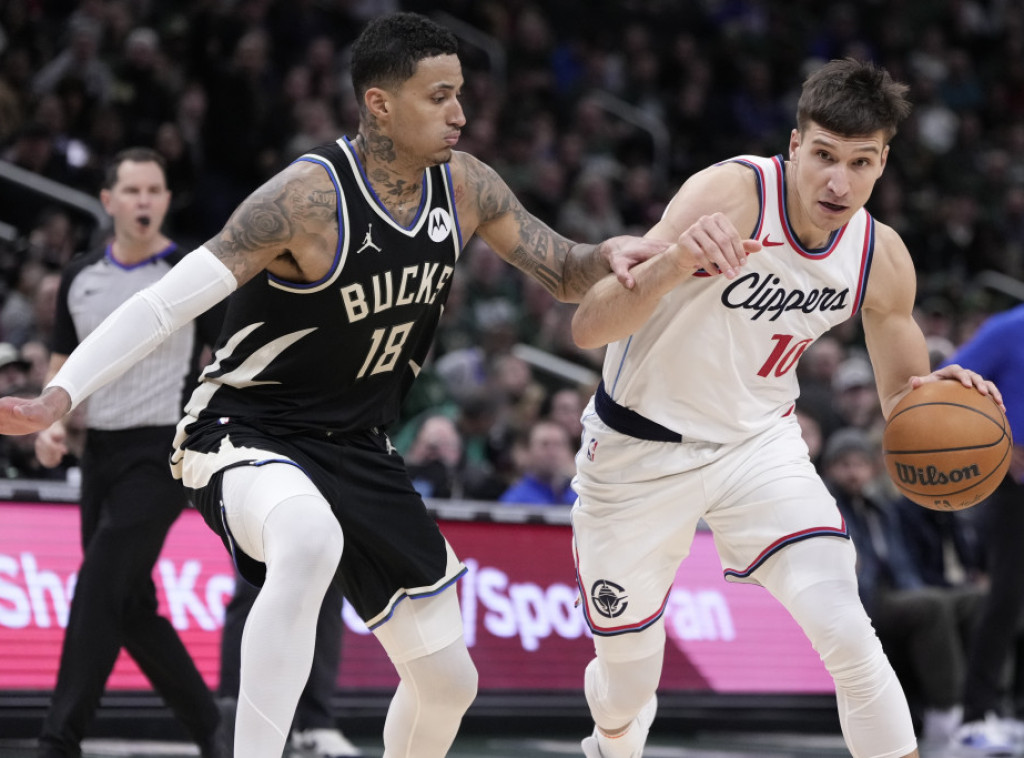 NBA: Košarkaši LA Klipersa poraženi od Milvokija, Bogdanović ubacio 15 poena