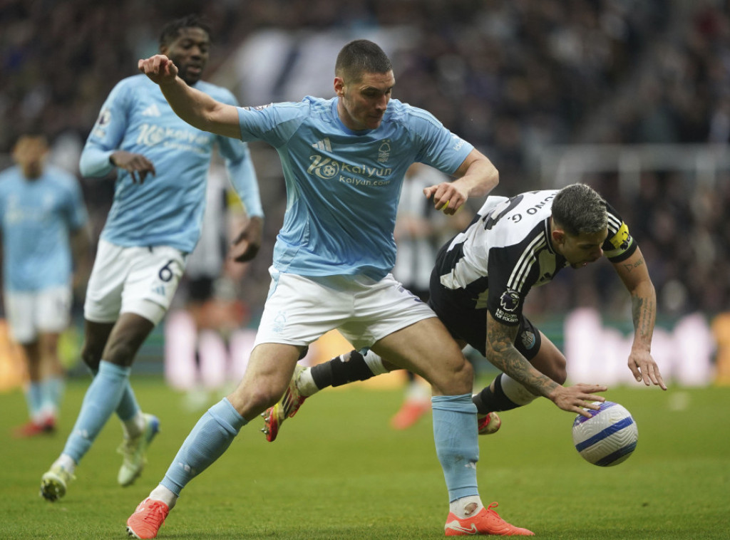 Milenković strelac za Notingem Forest u porazu od Njukasla u Premijer ligi