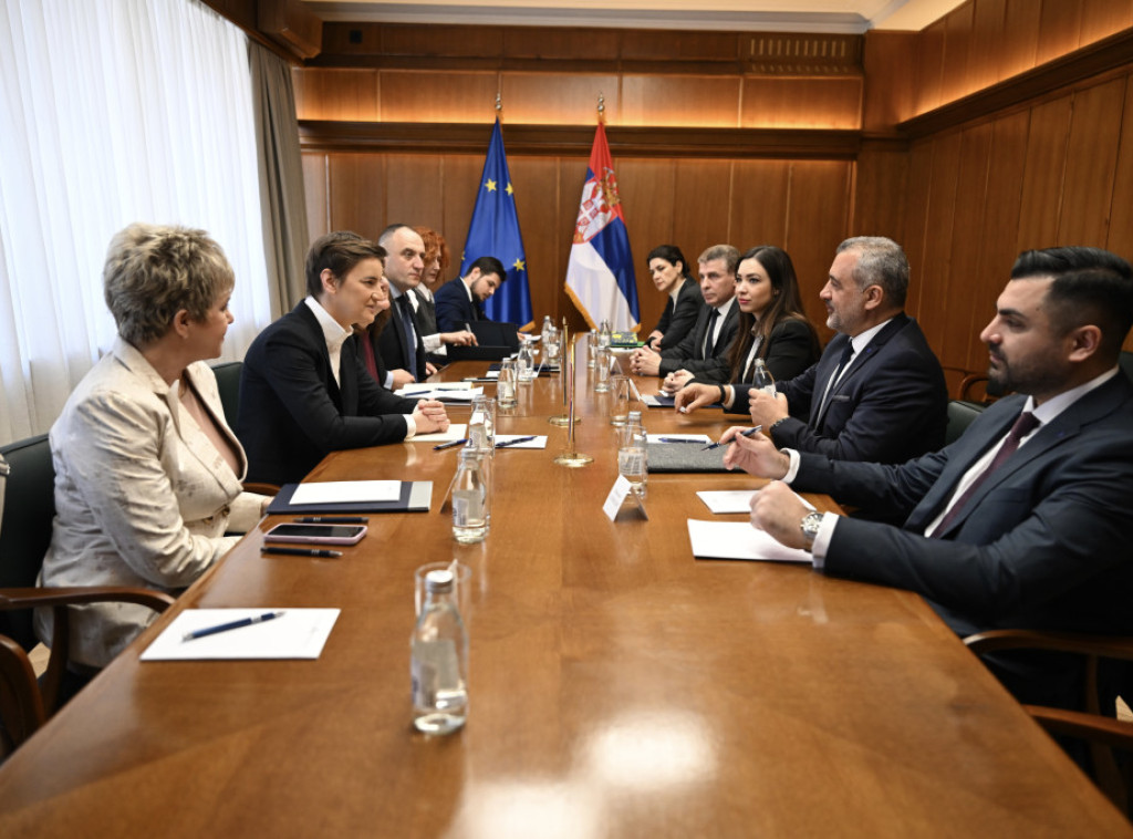 Brnabić sa Furlasom o evropskom putu Srbije i unapređenju saradnje sa EU