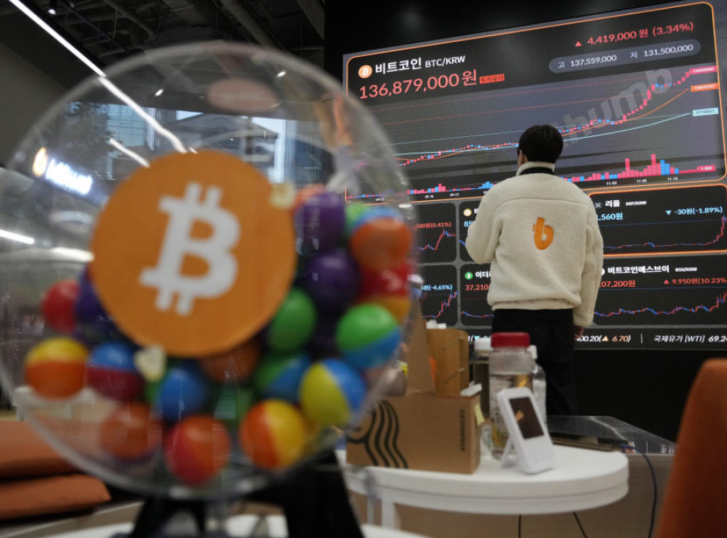 Bitkoin pao za 7,2 odsto na 84.730 evra, itirijum za 9,28 odsto na 2.312 evra, strah na tržištu