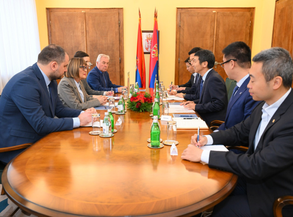 Gojkovićeva razgovarala sa generalnim direktorom Power China o izgradnji vetroelektrane u Pančevu