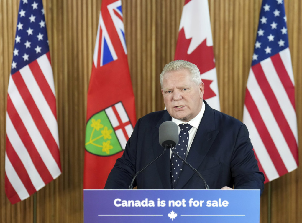 Premijer Ontarija preti da će isključiti struju SAD, ako rat carinama eskalira