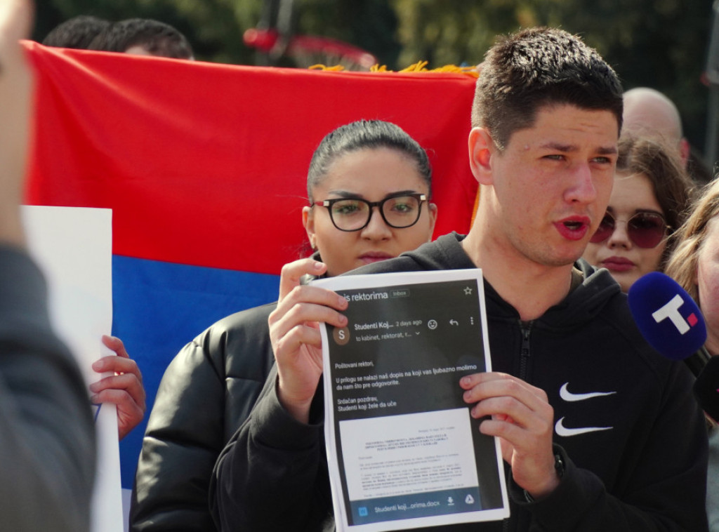 Student Pavlović: Dobili smo odgovor samo rektora Državnog univerziteta u Novom Pazaru