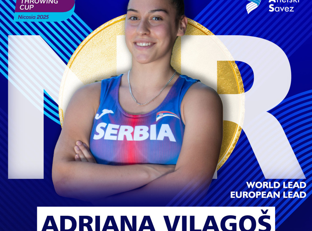 Adriana Vilagoš osvojila Evropski kup i postavila novi rekord Srbije u bacanju koplja