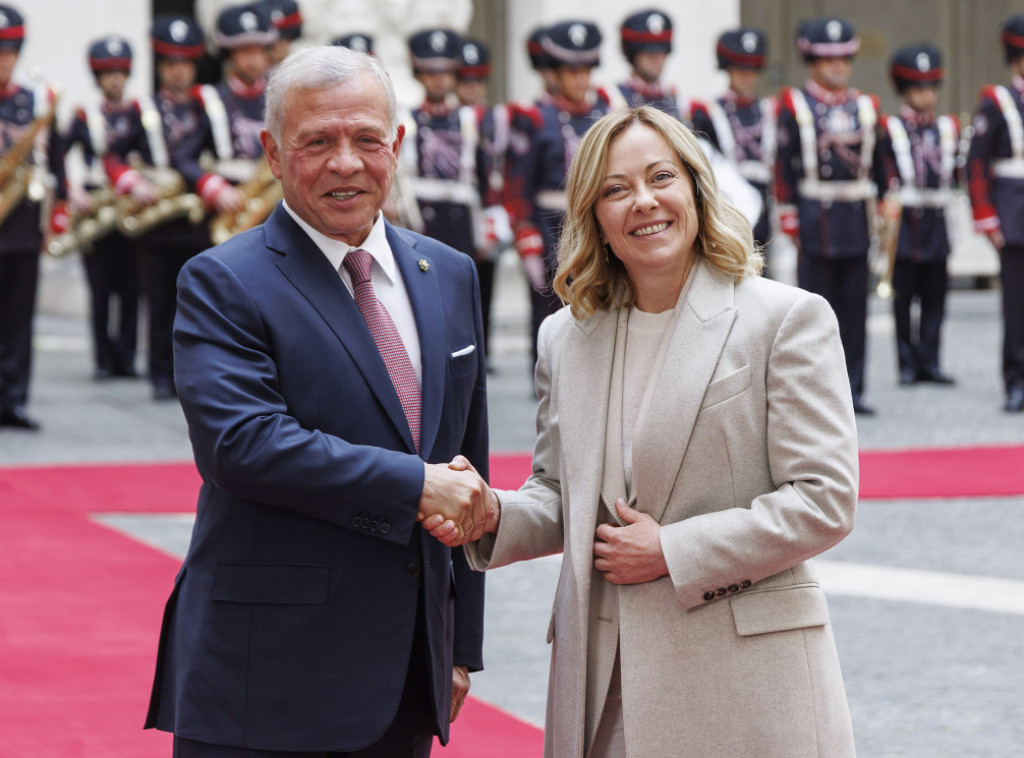 Đorđa Meloni i jordanski kralj razgovarali o humanitarnoj pomoći Gazi