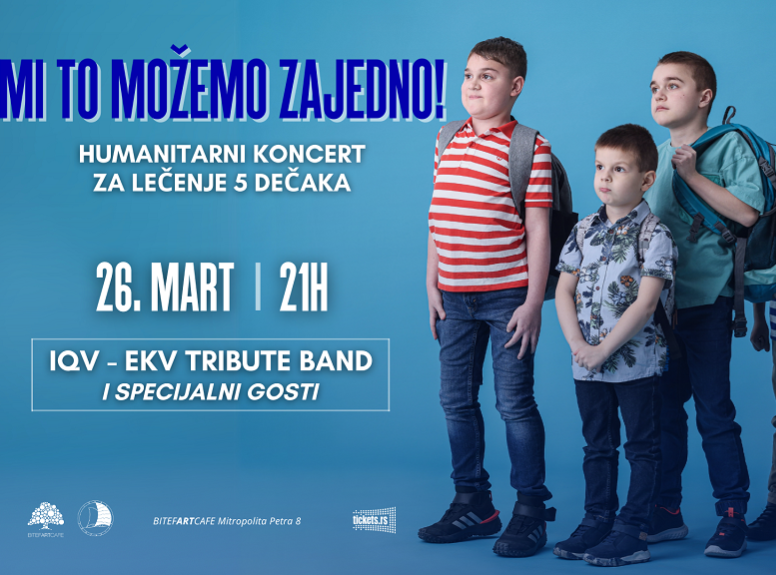 Humanitarni koncert "Mi to možemo zajedno" 26. marta u klubu BitefArtCafe