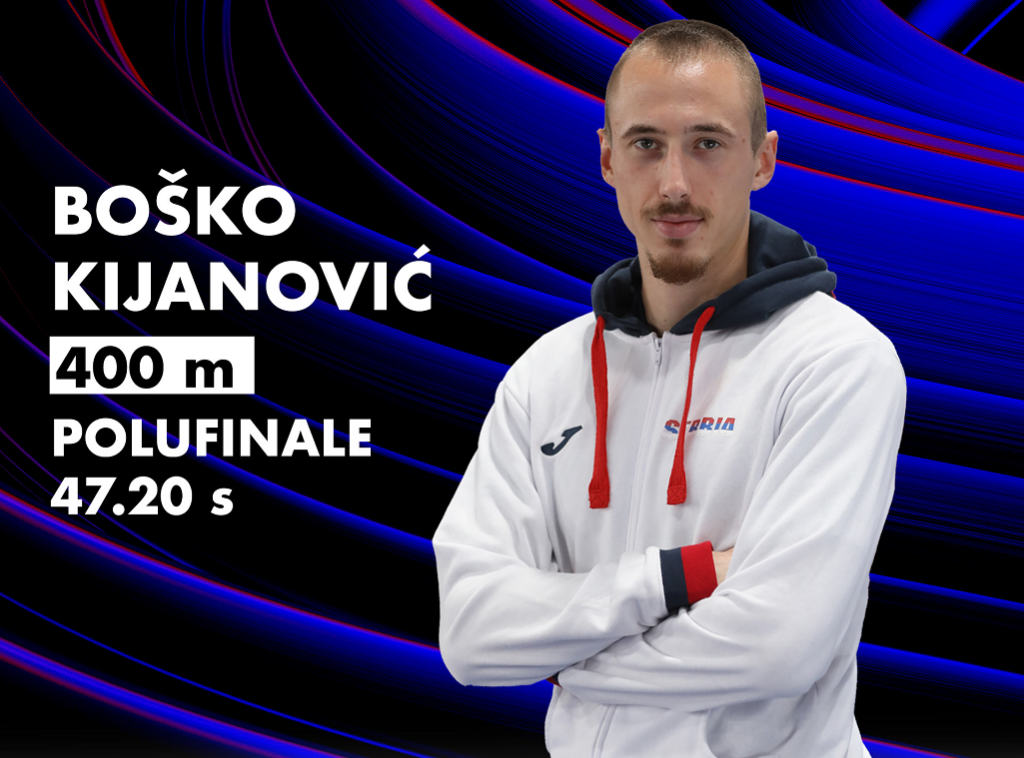 Srpski atletičar Boško Kijanović osmi na Svetskom prvenstvu u disciplini 400 metara