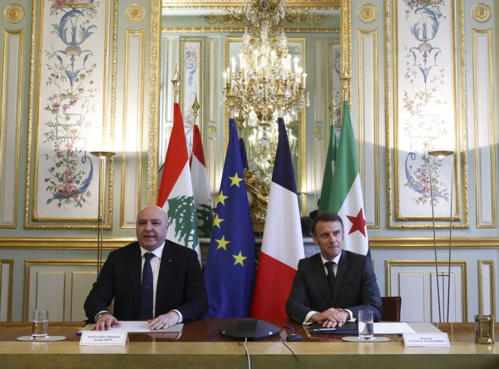 Predsednik Libana počeo razgovore sa Makronom o stabilizaciji te zemlje