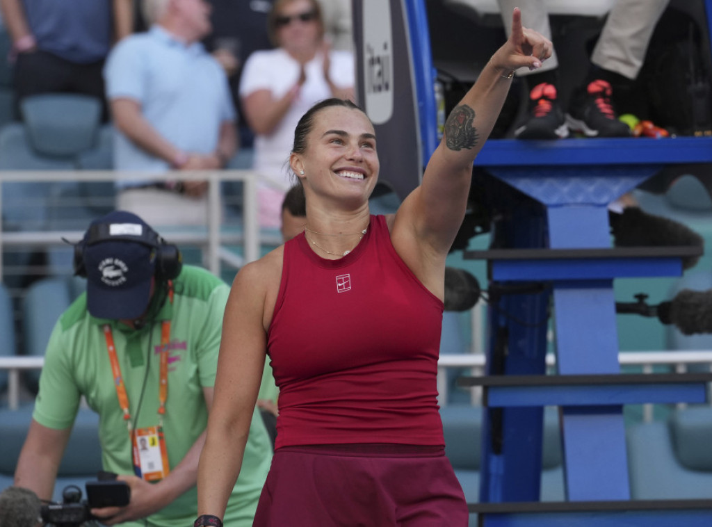 WTA lista: Najbolji plasman u karijeri Olge Danilović, Arina Sabalenka ubedljivo prva