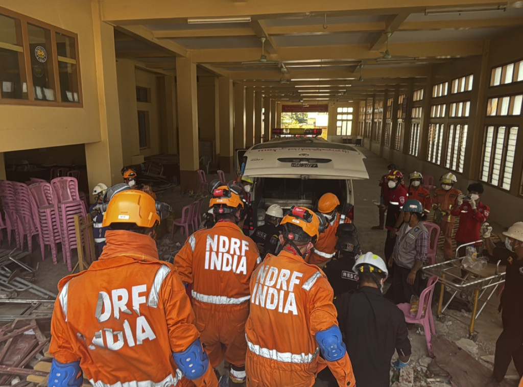 Najmanje 2.065 ljudi poginulo, više od 3.900 povređeno, više od 270 nestalo u Mjanmaru