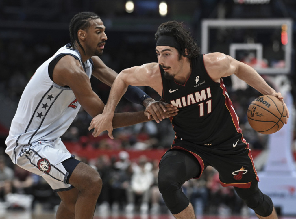 Košarkaši Vašingtona poraženi od Majamija, Vukčević ubacio 14 poena