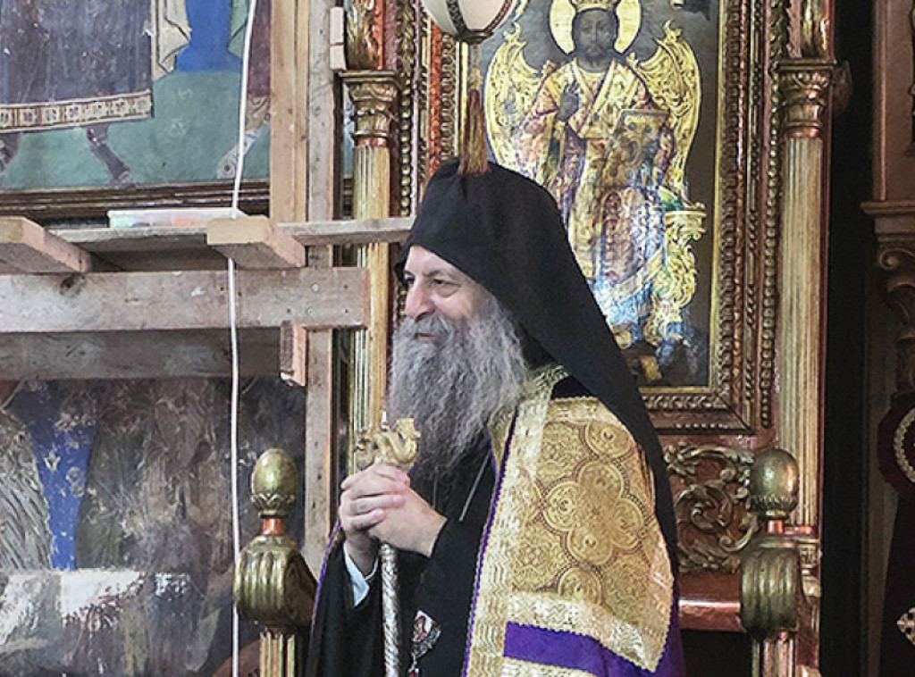 Porfirije služio svetu liturgiju u crkvi Vaskrsenja Gospodnjeg u Jerusalimu