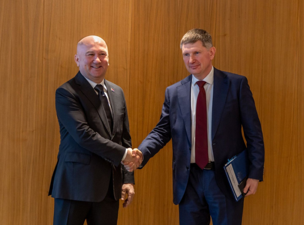 Popović i Rešetnjikov u Moskvi: Podrška jačanju ekonomske saradnje Srbije i Rusije