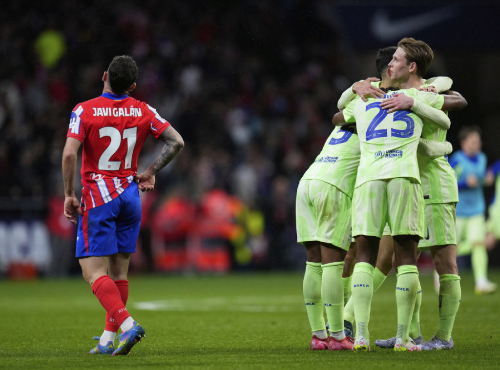 Fudbaleri Barselone pobedili Atletiko Madrid za plasman u finale Kupa Španije