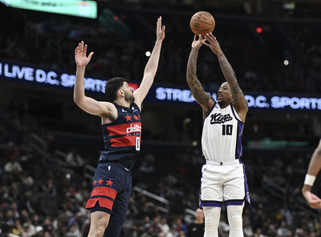 Košarkaši Vašingtona pobedili Sakramento, Vukčević ubacio 17 poena