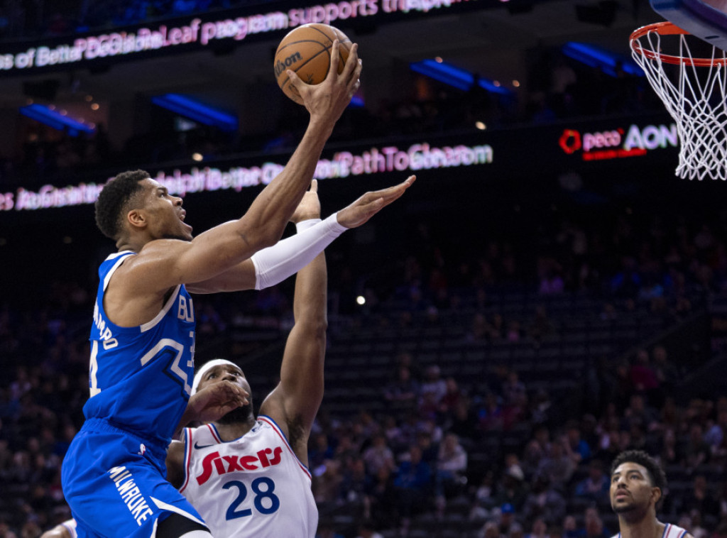 Janis Adetokumbo predvodio košarkaše Milvokija do pobede nad Filadelfijom