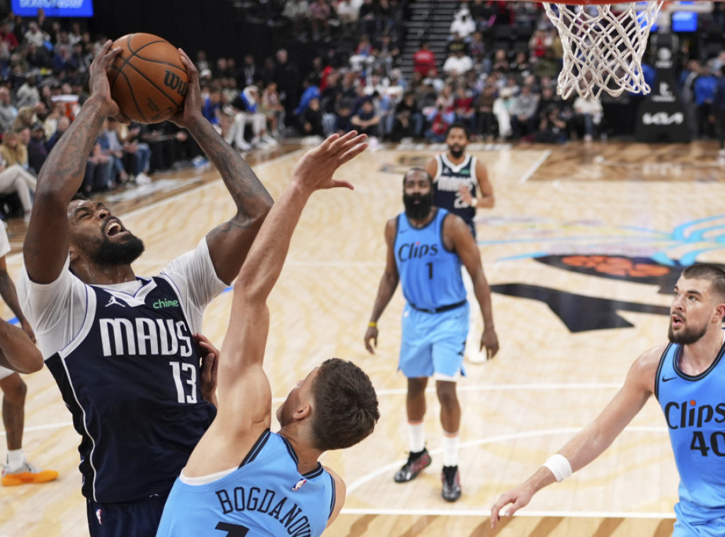 NBA: Bogdan Bogdanović postigao sedam poena u pobedi LA Klipersa protiv Dalasa